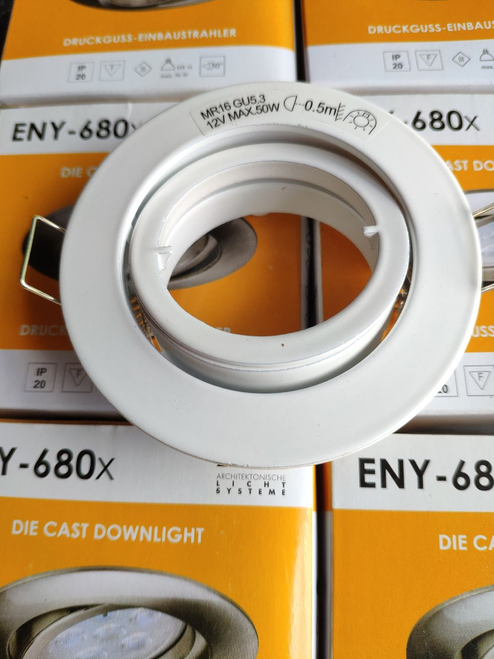 Kronleuchter & Deckenlampen: 6x Einbaustrahler ENY-680x schwenkbar weiss – Neu und originalverpackt aus Wileroltigen von mazdaren22 3