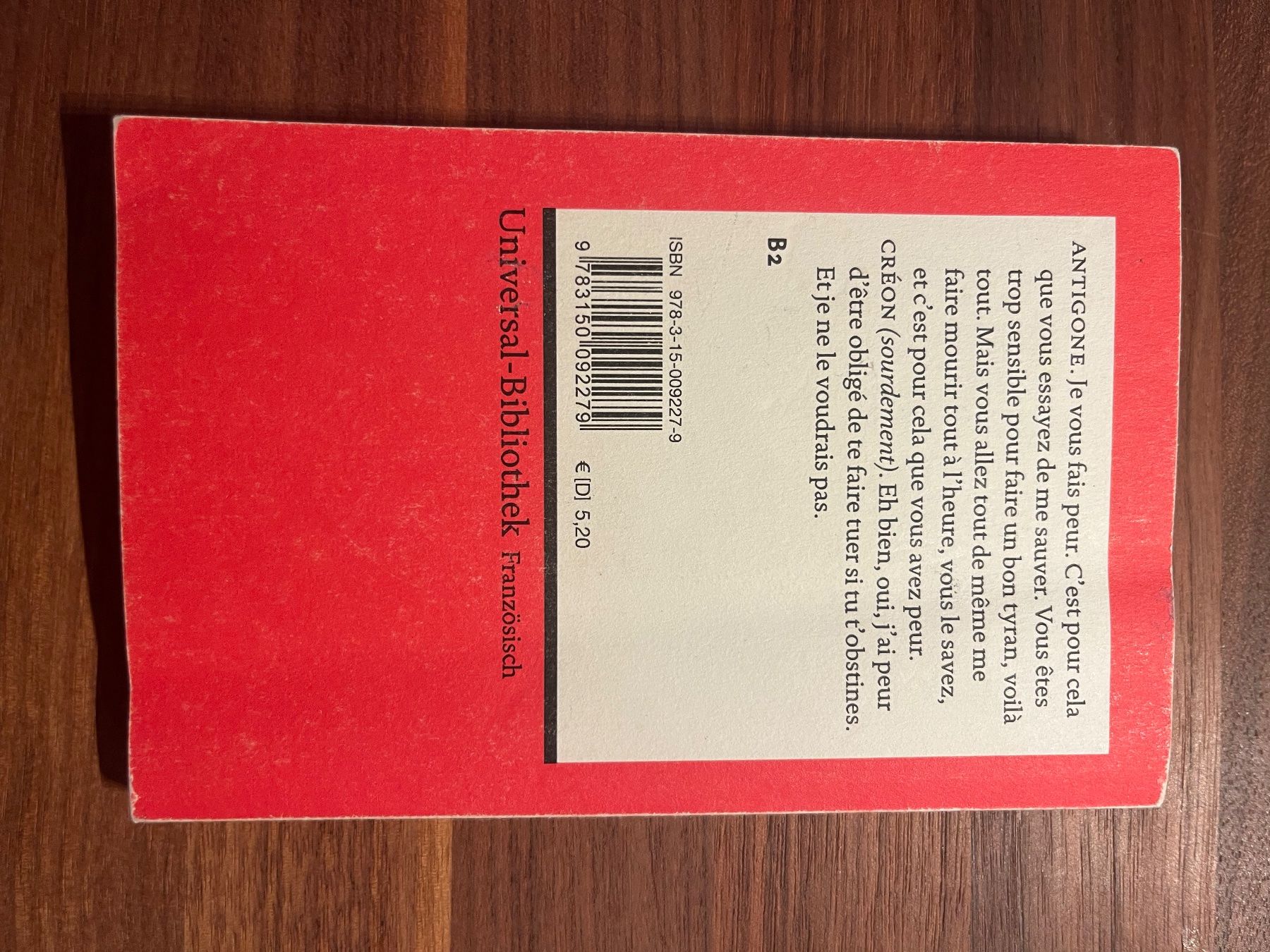 Libri: Antigone - Jean Anouilh – Usato da Laupen BE venduto da lee_ym6v 1