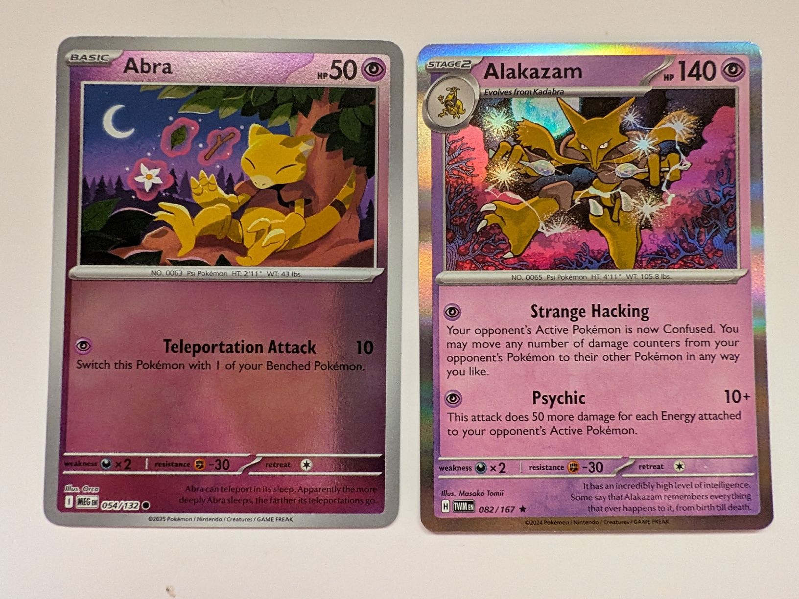 Pokémon Sammelbilder & Trading cards: 2-teiliges Evolutions-Set rund um Psycho-Klassiker Simsala – Neu (gemäss Beschreibung) aus Märstetten von eri_9lt8