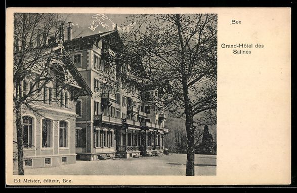 Cartoline postali: AK Bex, Grand-Hotel des Salines – Usato da Berlin venduto da bartko-reher
