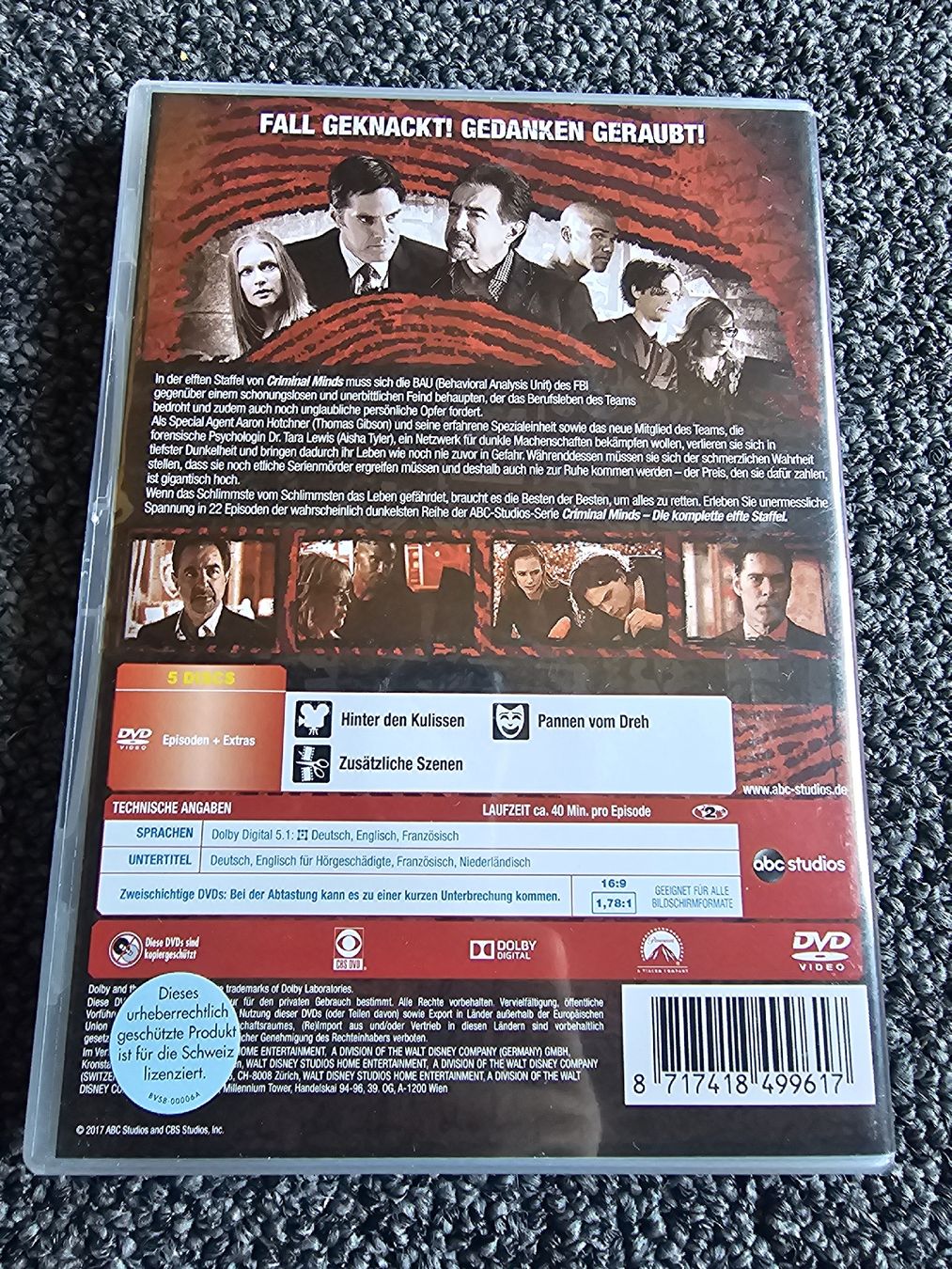 Tutti i DVDs: Criminal Minds Staffel 11 – Usato da Ruswil venduto da jan_bxl5 1