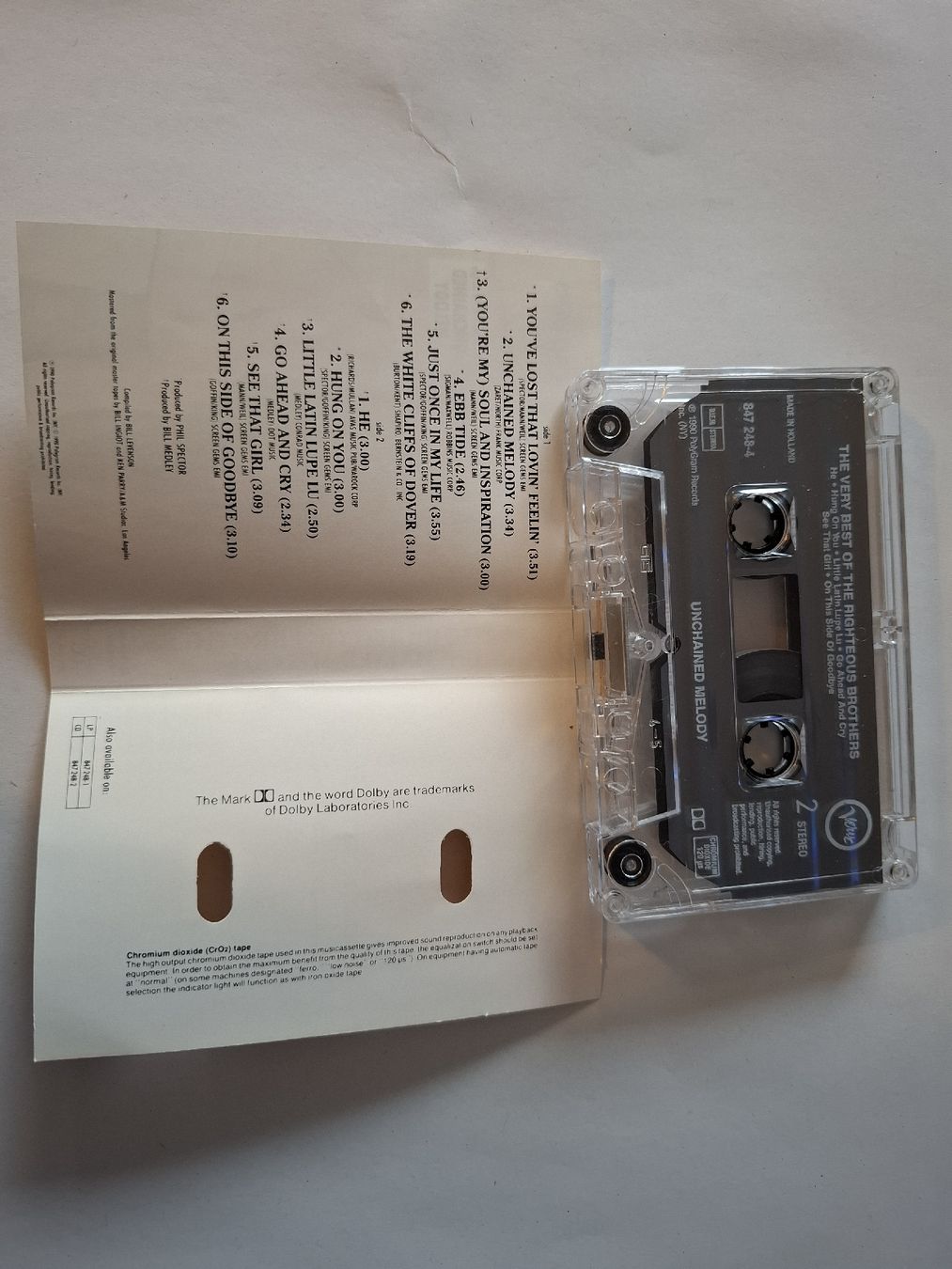 Cassettes audio: The righteous brothers  K7 Mint unchained melody – D'occasion à Crémines par Carambaaa 5