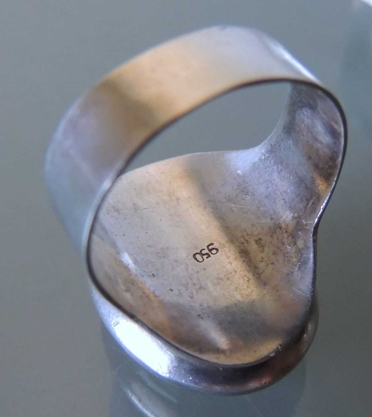 Anelli: Dendritenopal Silber 950 Fingerring Gr. 58 – Usato da Waldenburg venduto da schaller707 5