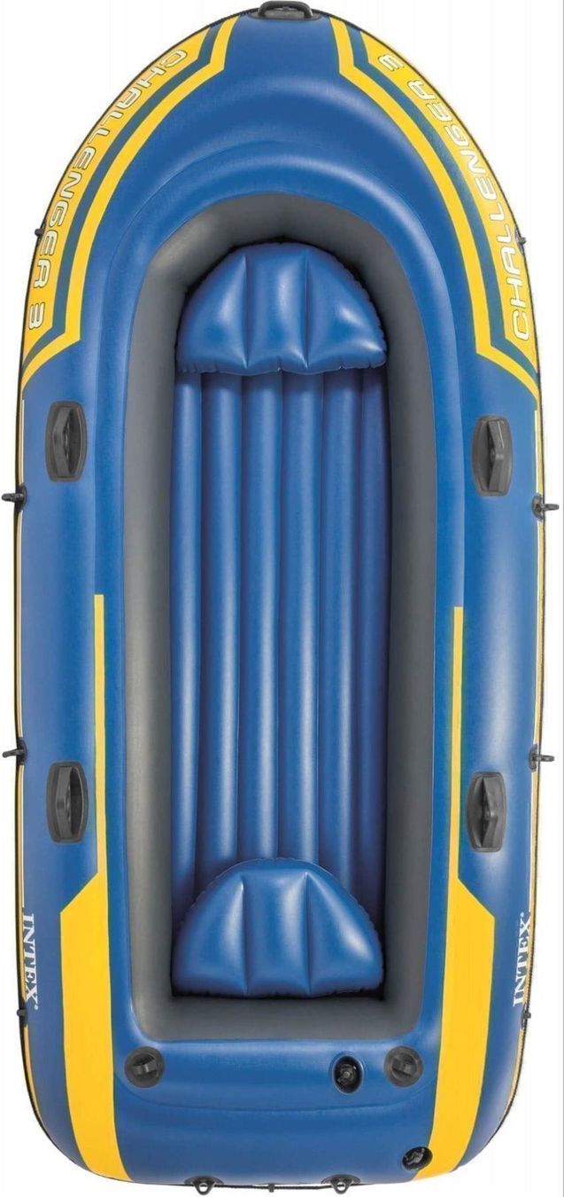 Barche: Schlauchboot Intex Challenger 3 Boat Set – Nuovo e nell'imballaggio originale da Beckenried venduto da angel-mountain 3