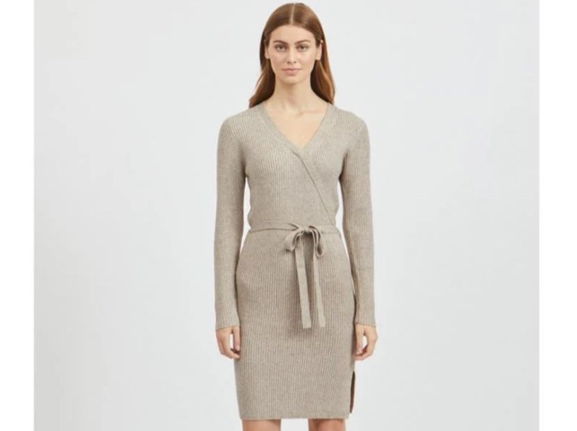 Only Vestiti: Only Maxi-Kleid - Hellgrau/Beige, Size M neu – Nuovo e nell'imballaggio originale da Rudolfstetten venduto da lori_96