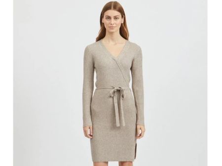 Only Maxi-Kleid - Hellgrau/Beige, Size M neu