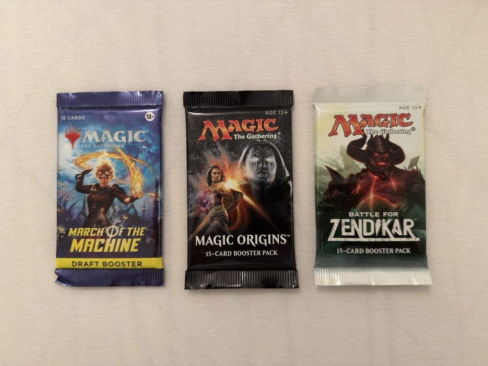 Magic The Gathering 3 Booster Packs Englisch (Neu und originalverpackt ...
