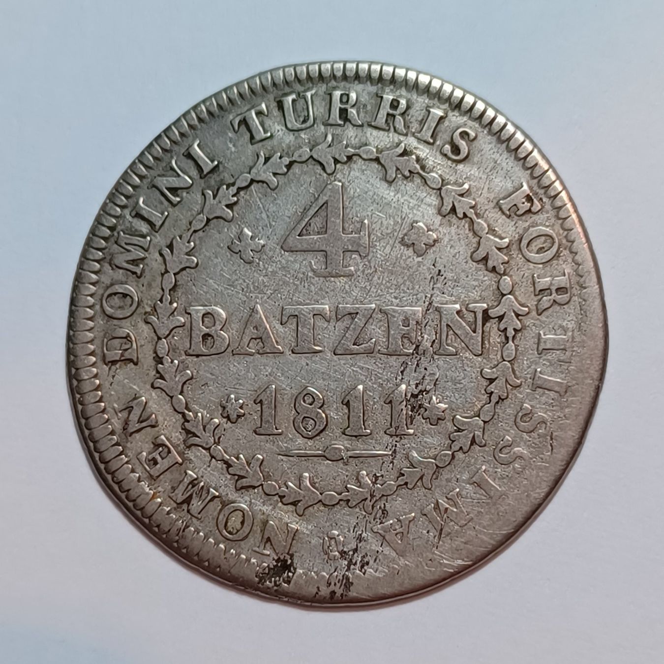 Tutti le monete: 4 Batzen 1811 Schwyz – Usato da Pfäffikon ZH venduto da Schweizer_Muenzen