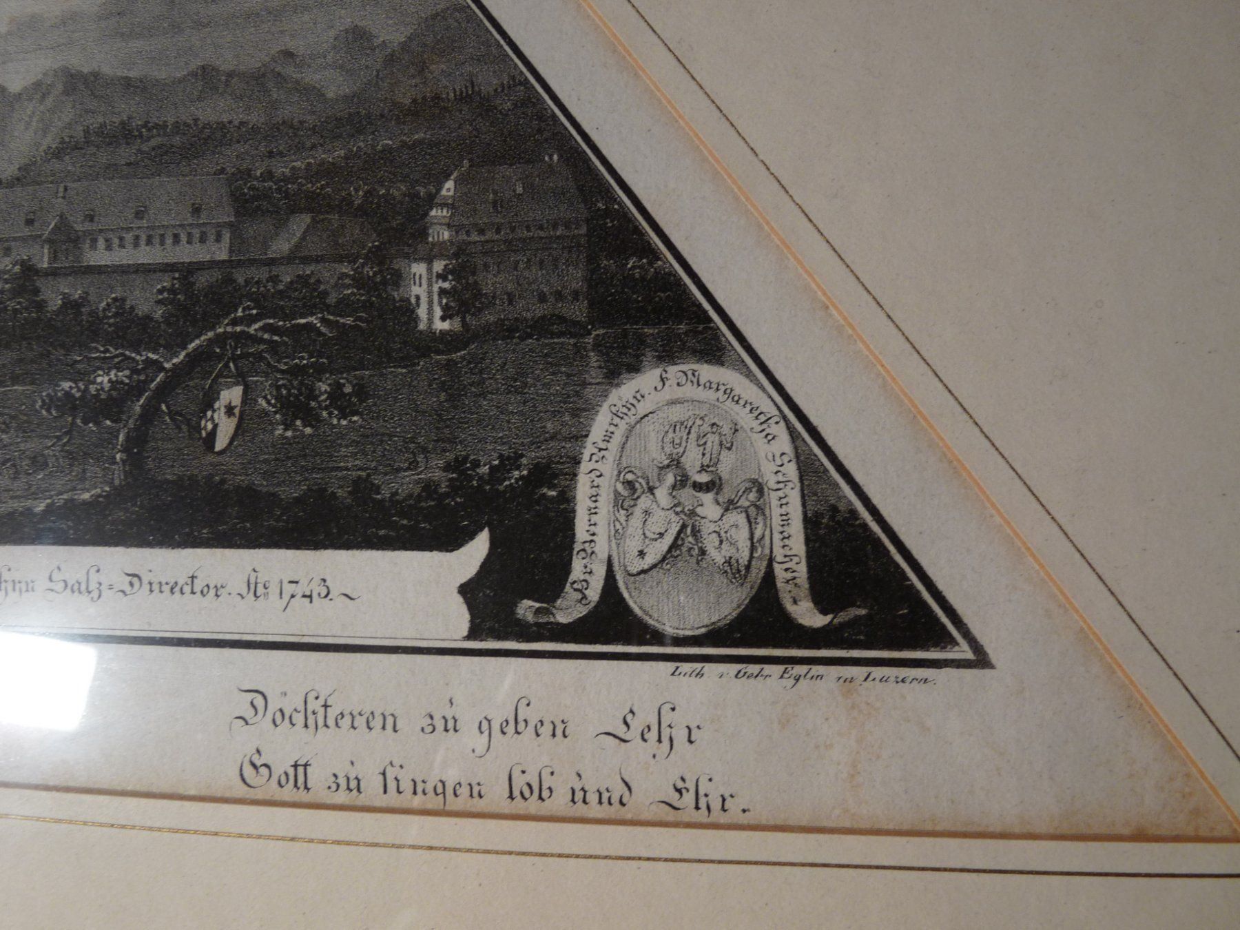Grafiken & Lithographien: Lithografie Kloster Rathausen, Luzern – Gebraucht aus Emmen von Sutim2005 1