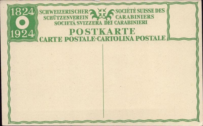 Cartoline postali: SCHWEIZERISCHER SCHÜTZENVEREIN 1924 – Usato da Ostermundigen venduto da wini63 1