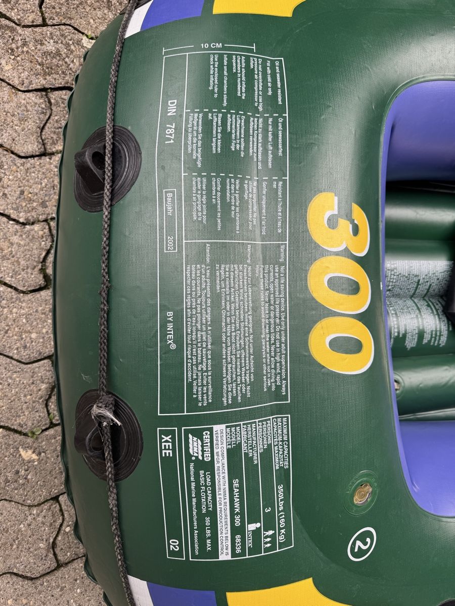 Boote: Intex Seahawk 300 Schlauchboot mit Pumpe und Paddel – Gebraucht aus belp von Squashbiker10 4