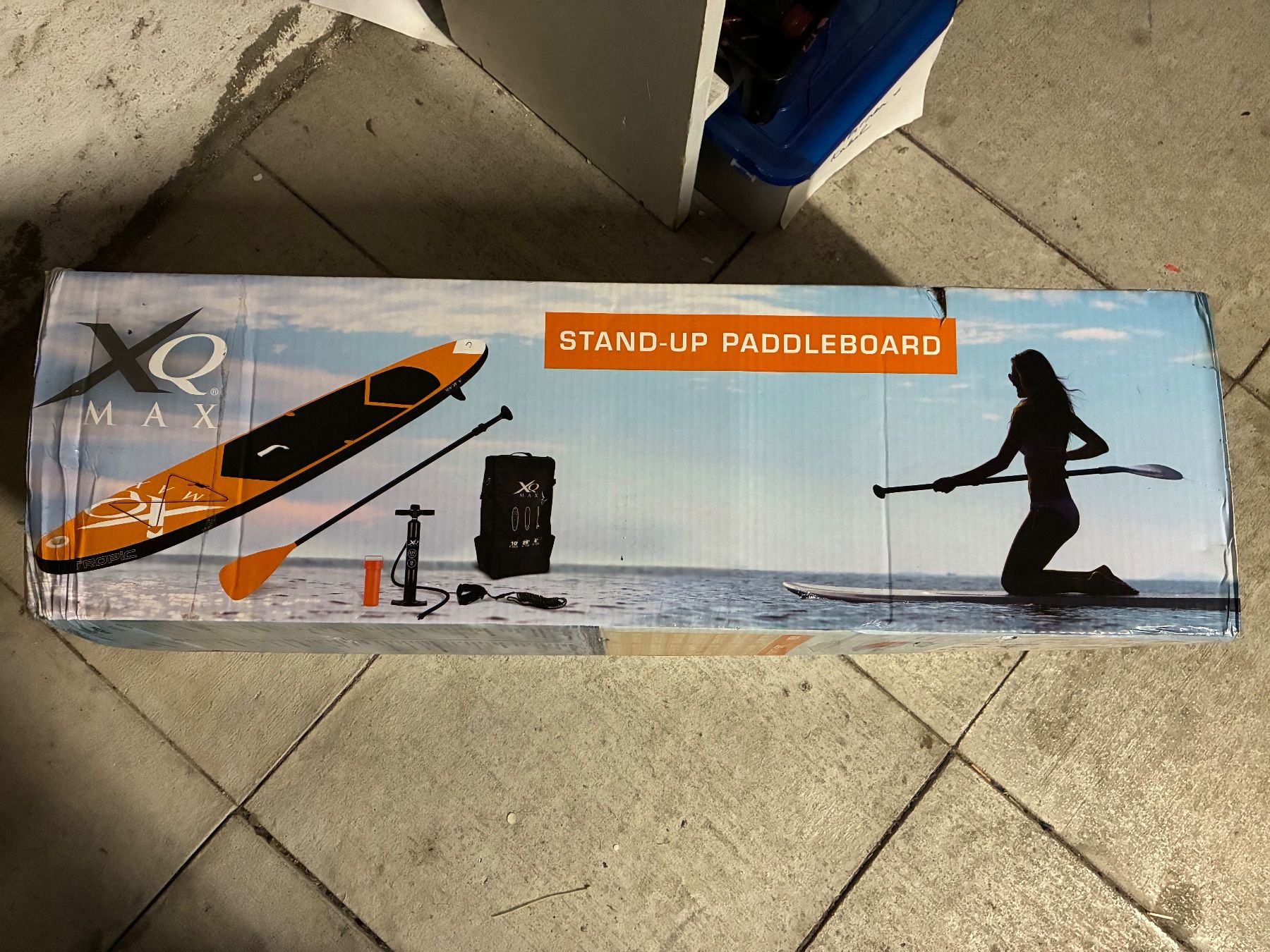 Tavole da surf e di nuoto: Stand up paddle board, orange, XQMax, originalverpackt – Nuovo e nell'imballaggio originale da Zürich venduto da thetschi 2