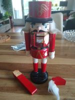 Vintage Wooden Nutcracker Xmas Decoration Figure (broken)