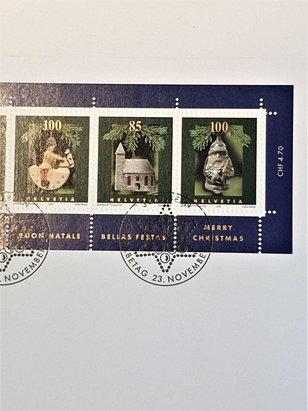 Tutti i francobolli: (49)  2004 "Weihnachtsmarken" FDC – Usato da Schwarzhäusern venduto da Inot3 1