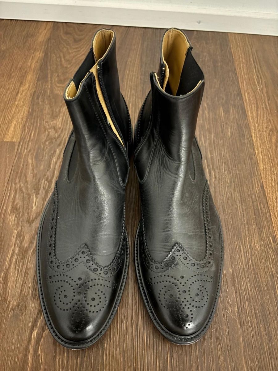Navyboot Herrenschuhe: Navyboot Herren Leder Schuhe, Gr. 44, Schwarz – Neu (gemäss Beschreibung) aus Triesen von ValDeMer85