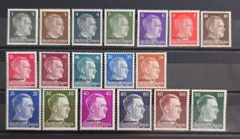 Reichskommissariat Ostland 1941 Hitler Komplettsatz 1-18 MLH
