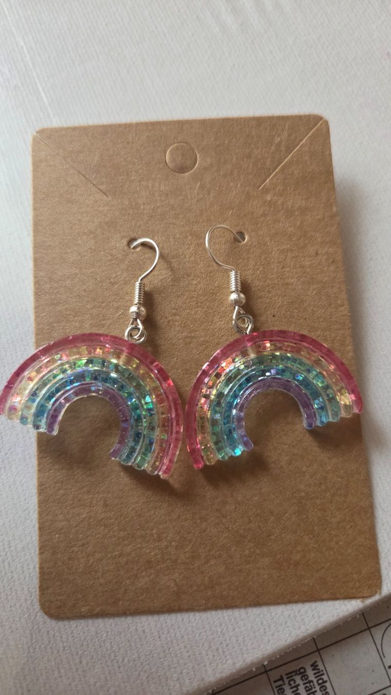 Altri gioielli: 🌈Silberfarbenes Ohrring und Kette Set Regenbogen🌈 – Nuovo (secondo la descrizione) da Weggis venduto da Leeclipse 2