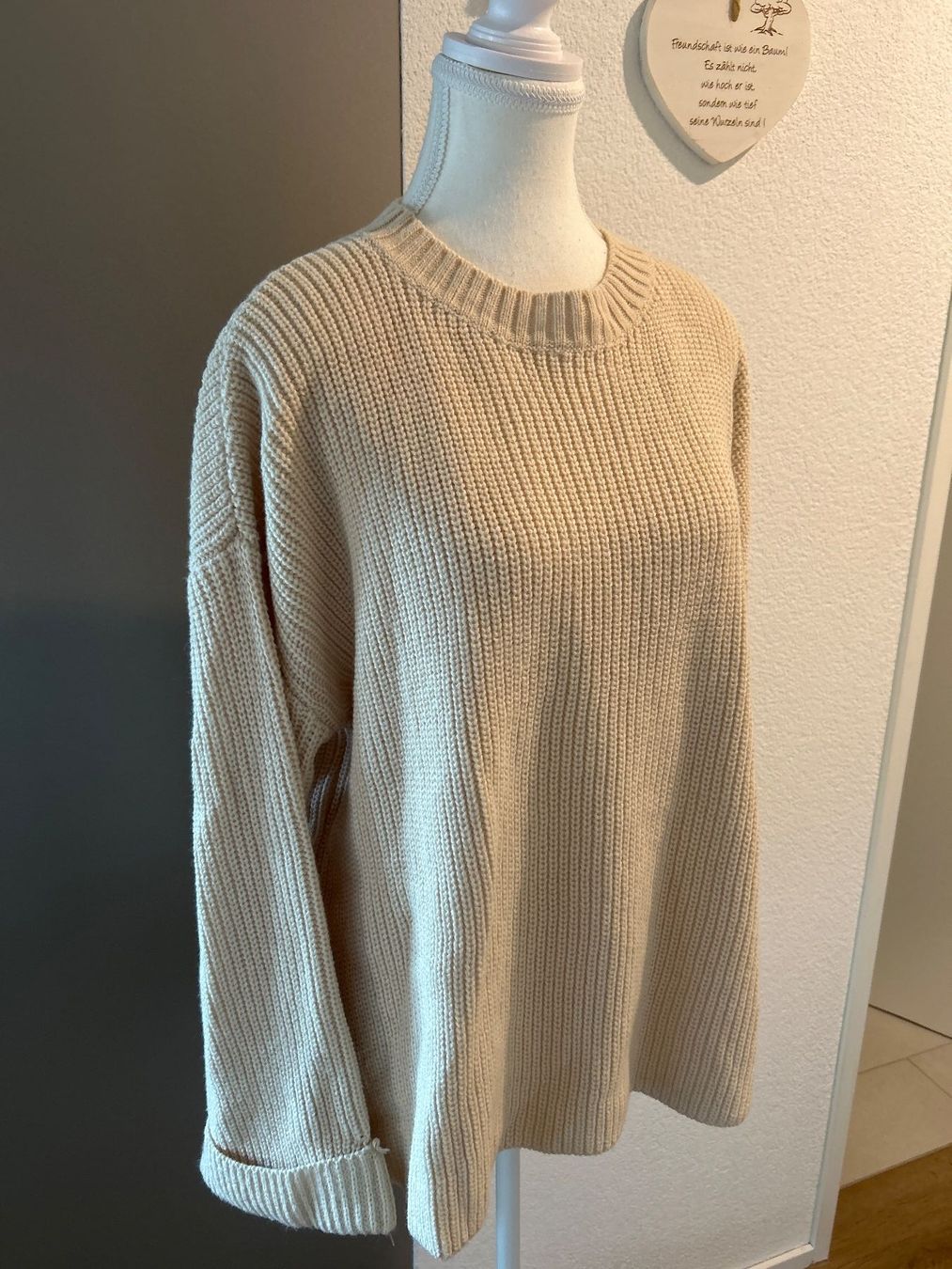 Pullover & Sweatshirts: Strickpullover beige Rundhals  Gr. S – Gebraucht aus Brunnen von Nala2929 2