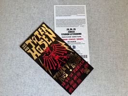 Die Toten Hosen-Konzert 2 Tickets Zürich 20.06.26 Stehplatz