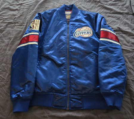 Bomber Jacke Mitchell & Ness LA Clippers blue Size M
