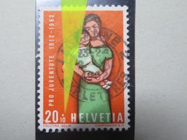 Abart Pro Juventute J 195 weisser Punkt neben +10