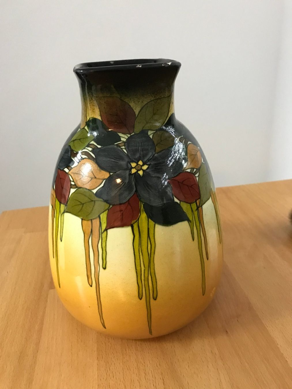 Vasi & Recipienti: Blumenvase handgemalt ca. 1920 – Usato da Gossau ZH venduto da Miautz