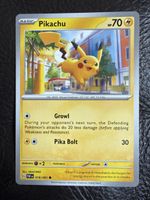 Pikachu Pokémon Karte - 018/091 paf en