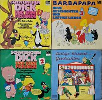 4er Paket Märchen Schallplatten- Schweinchen Dick und andere