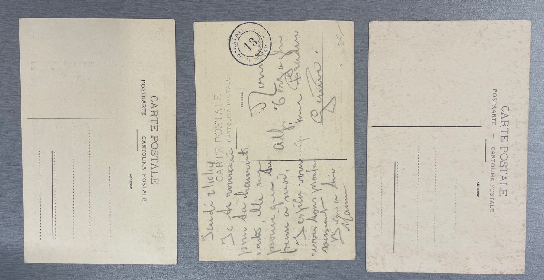 Cartoline postali: Grenzbesetzung August und September 1914; 3 Postkarten – Usato da Sirnach venduto da Melisangi 1