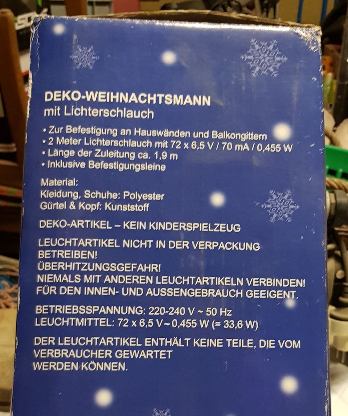 Alle Dekorationen: Weihnachtsmann Leiter Deko mit Lichter, Top Zustand! – Gebraucht aus Kirchberg SG von Bibsli 1