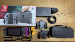 Nintendo Switch Konsole Grau mit extra Joy-Cons Set