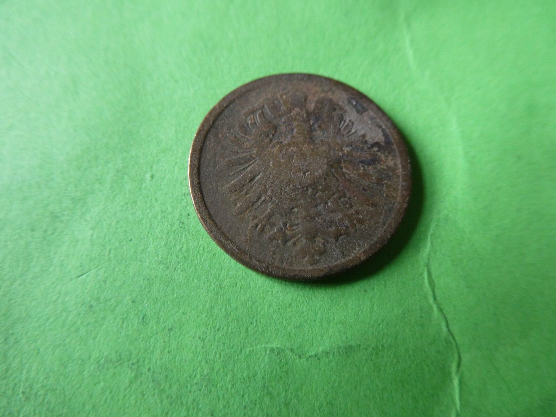 Alle Münzen: Dt. Reich 1874, 2 Pfennig – Gebraucht aus Hinterforst von Rohusri 1