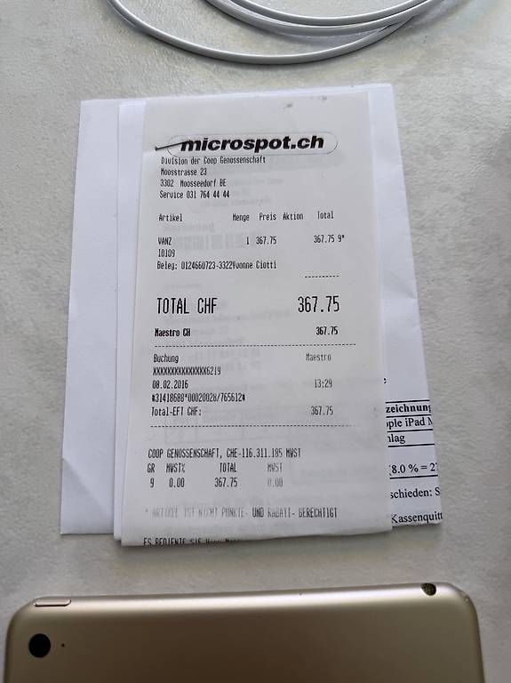 Tablet PC: IPad Mini 4 – Usato da Urtenen-Schönbühl venduto da ninociotti 2