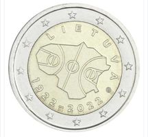 2 Euro Litauen 2022 100Jahre Basketball