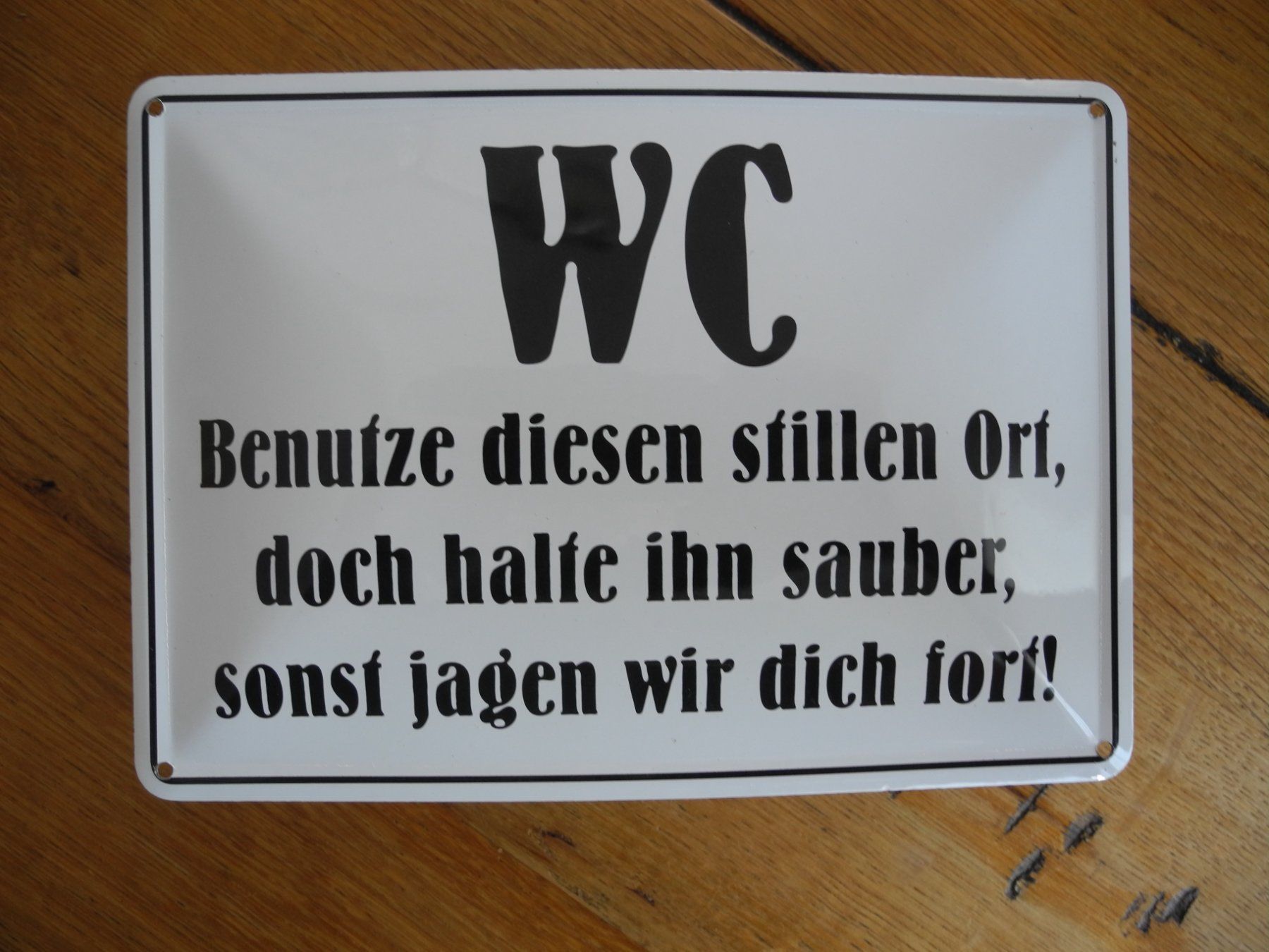 Insegne: WC SCHILD – Nuovo e nell'imballaggio originale da Reinach AG venduto da Huckleberrysix