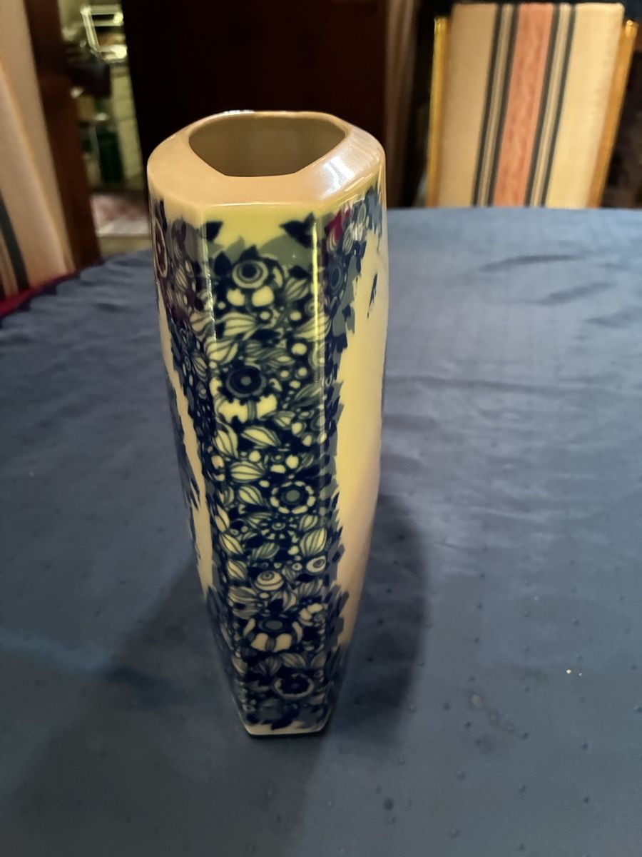 Rosenthal Vasen & Gefässe: Rosenthal Studio Line Vase blau/weiss – Gebraucht aus Dornach von Rosengarten 2