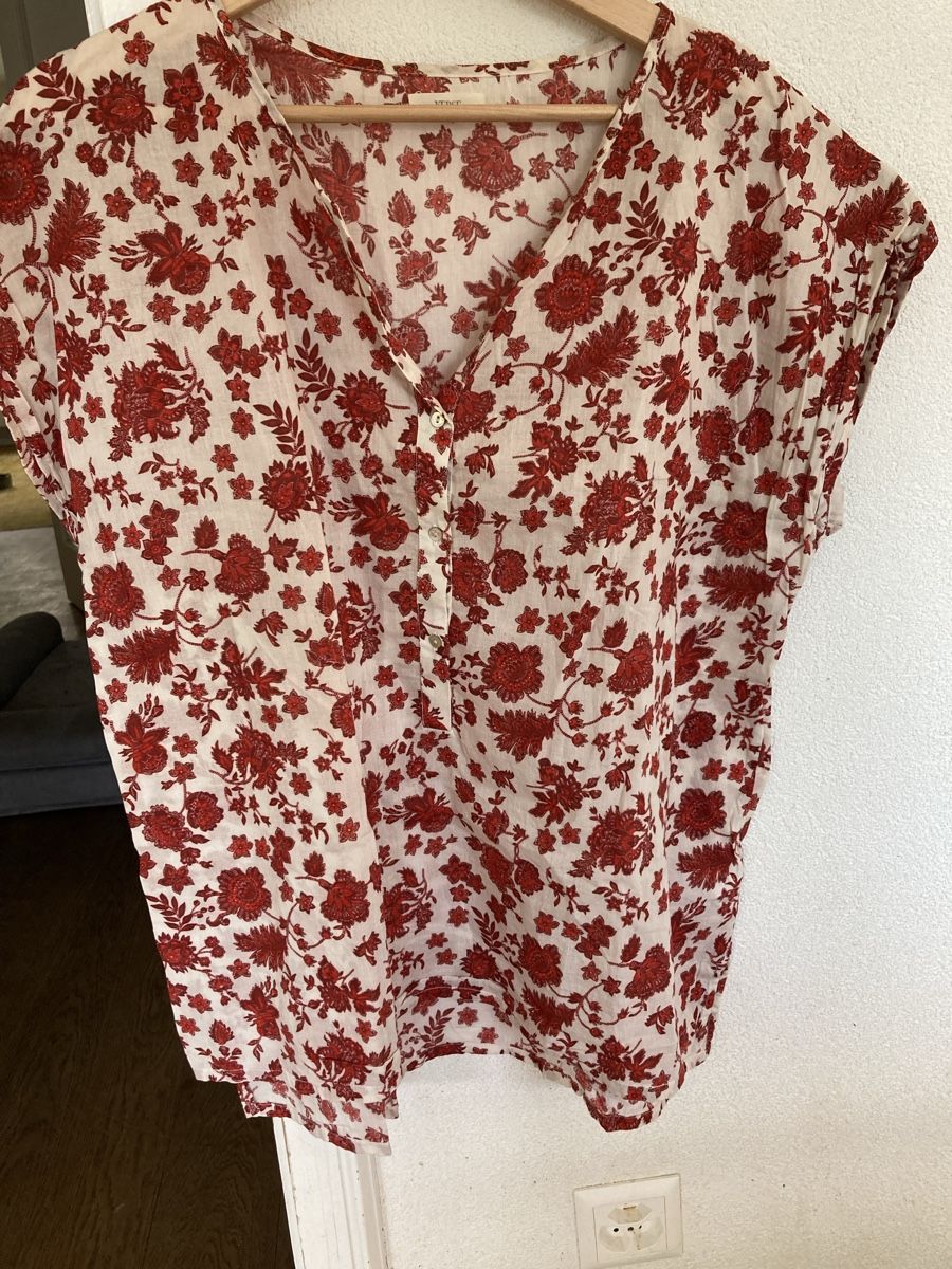 Camicette: Bluse, Baumwolle mit Blumen XL – Usato da Basel venduto da schoggihaas17