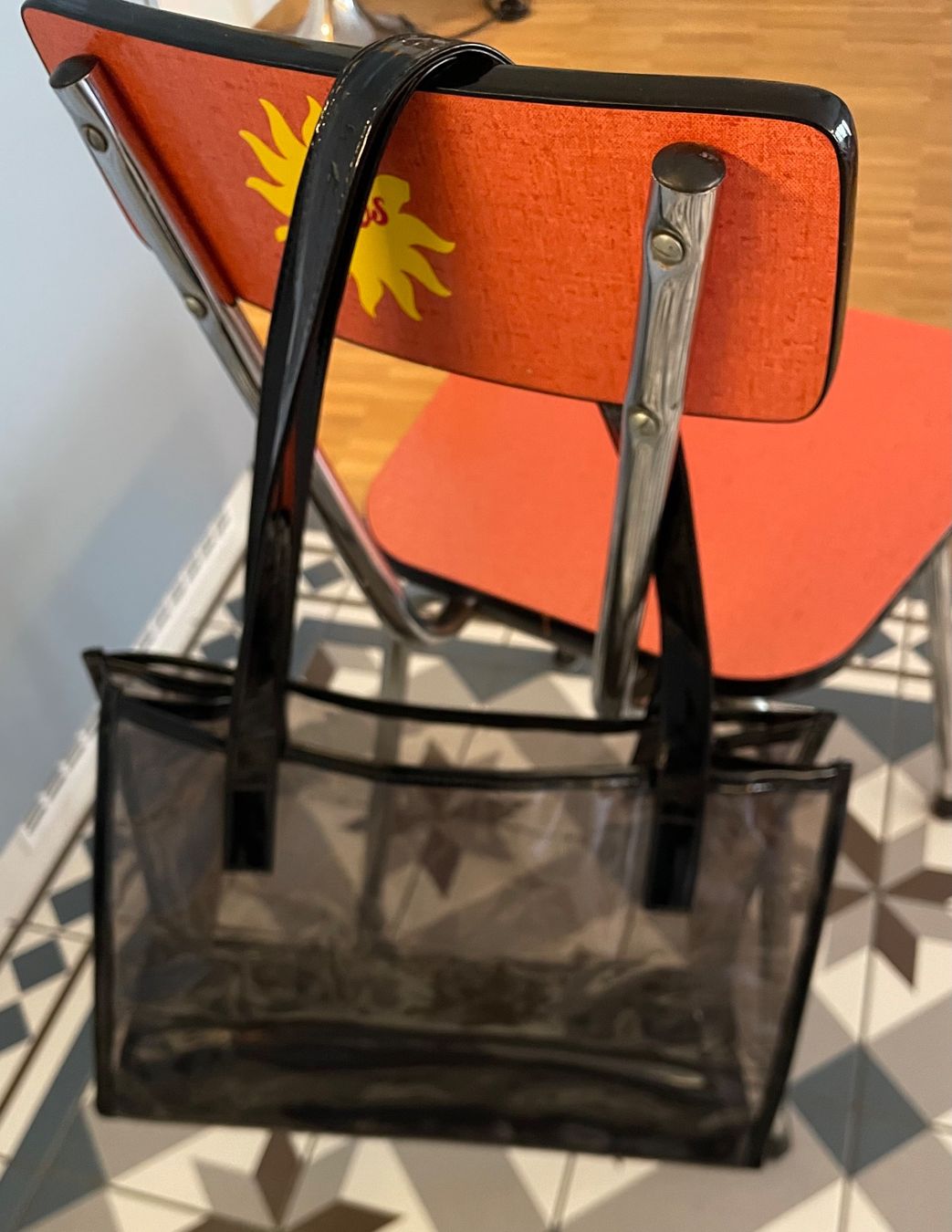 Borse da donna: Strandtasche wasserfest schwarz transparent – Usato da Zürich venduto da Pudelkerne 4