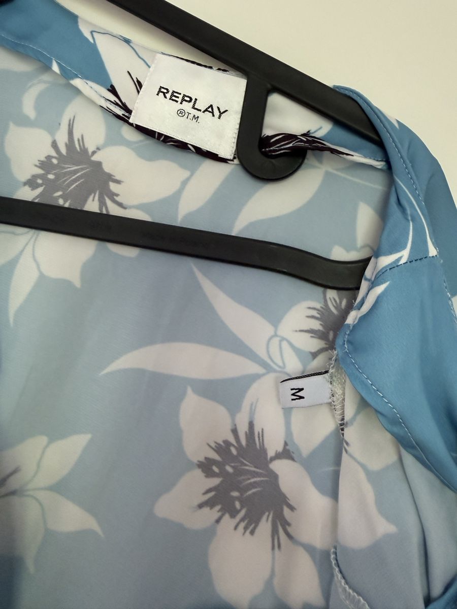 Replay Vestiti: Robe Replay fleurie bleu taille M – Nuovo (secondo la descrizione) da Genève venduto da acr_88hl 2