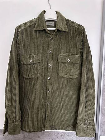 Overshirt Tintora Mattei 954, Grösse 40 olivgrün