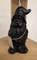 Deko Kerze Zwerg schwarz neu und ungebraucht 21 cm hoch