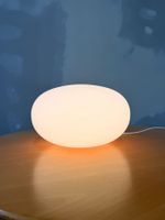 Vintage Space Age Tischlampe Bodenlampe ovale Form