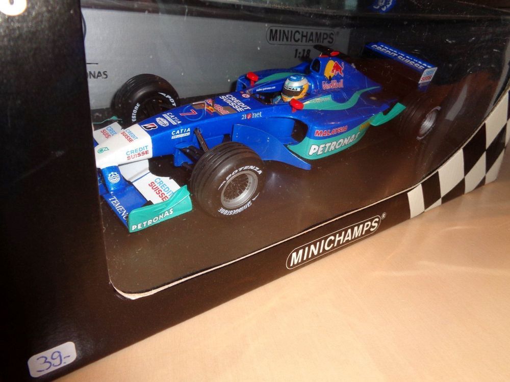 Minichamps F1 Sauber Petronas C21 2002 Heidfeld - 1/18 - Modèle D'expo Sans Boîte