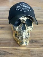Totenkopf “ANDY” Gold | Skull Deko | Cap- & Helmhalter | Pol