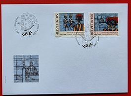 SCHWEIZ VATIKAN 500 JAHRE SCHWEIZERGARDE MIRER 2006 FDC 2005