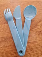 Tupperware Besteck Set blau 3-teilig