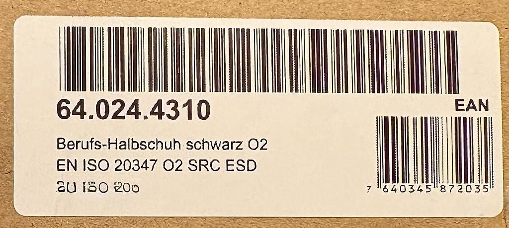 Herrenschuhe: stuco Berufsschuhe Sneaker Grösse 43, Weite 10, schwarz – Gebraucht aus Gelterkinden von NCC1701CH 4