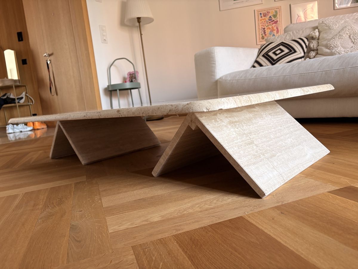 Tavoli: Vintage Couchtisch aus Travertin – Usato da Zürich venduto da viv_nevi 3