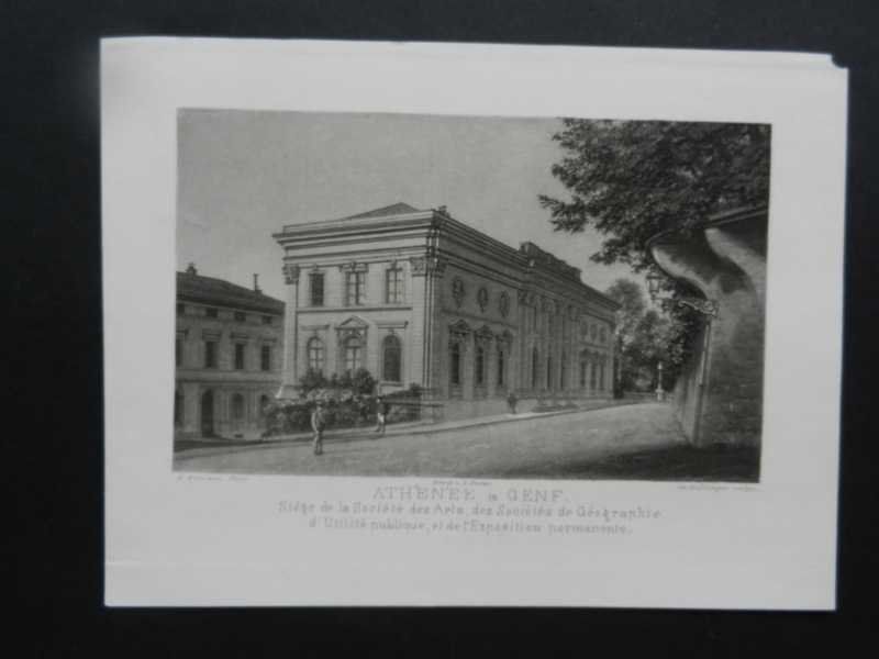 Incisioni: Genève Genf Athenée Aquatinta – Usato da Risch venduto da Rischli15