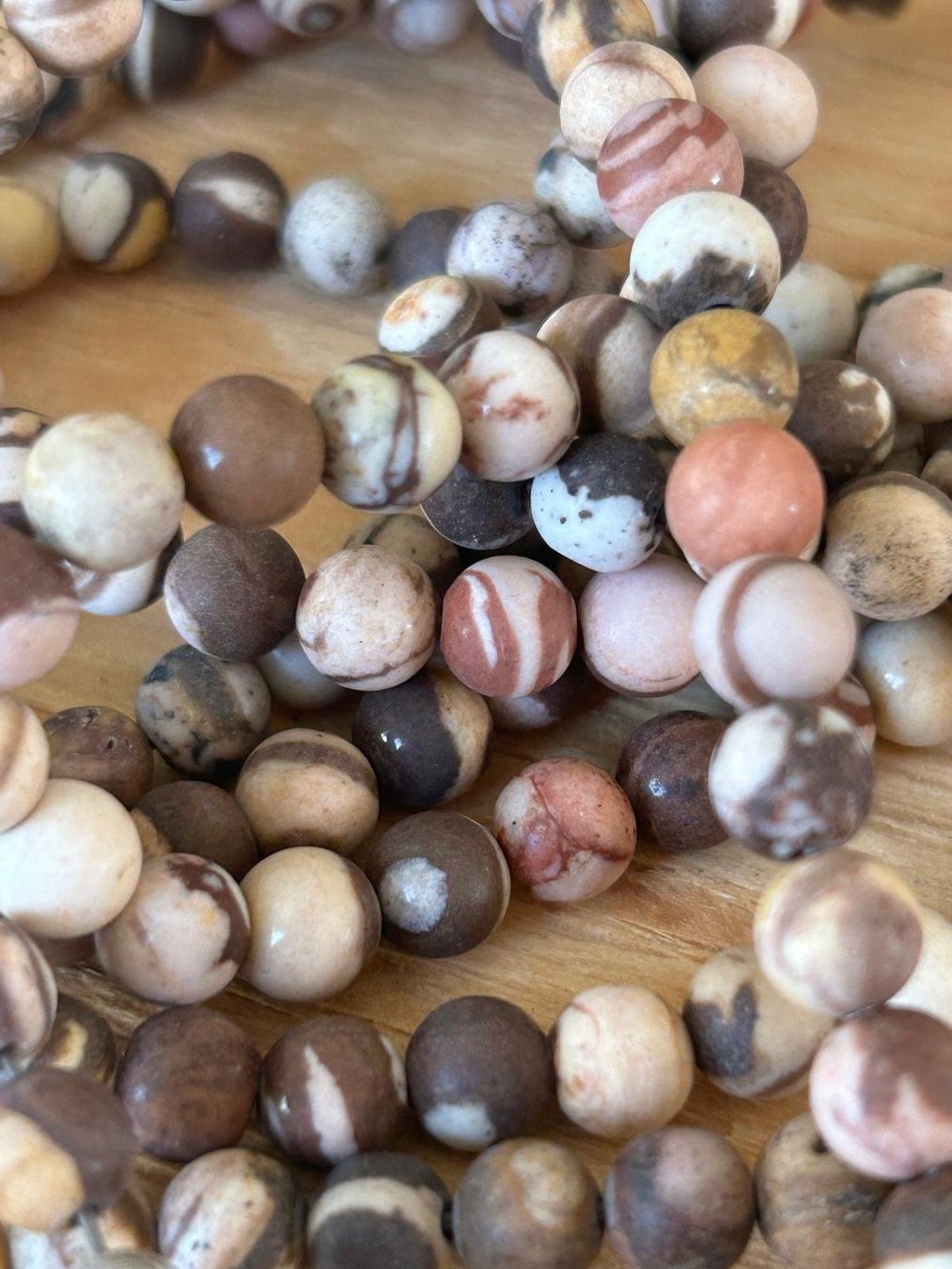 Pietre preziose: Strang echte australia zebra jasper beads 6 mm – Nuovo e nell'imballaggio originale da Niederrohrdorf venduto da Ytobi